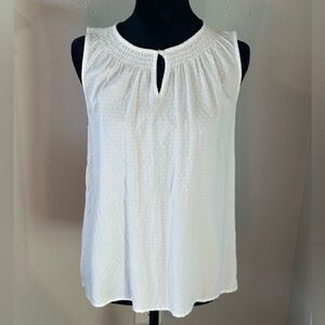 White Sleeveless Top